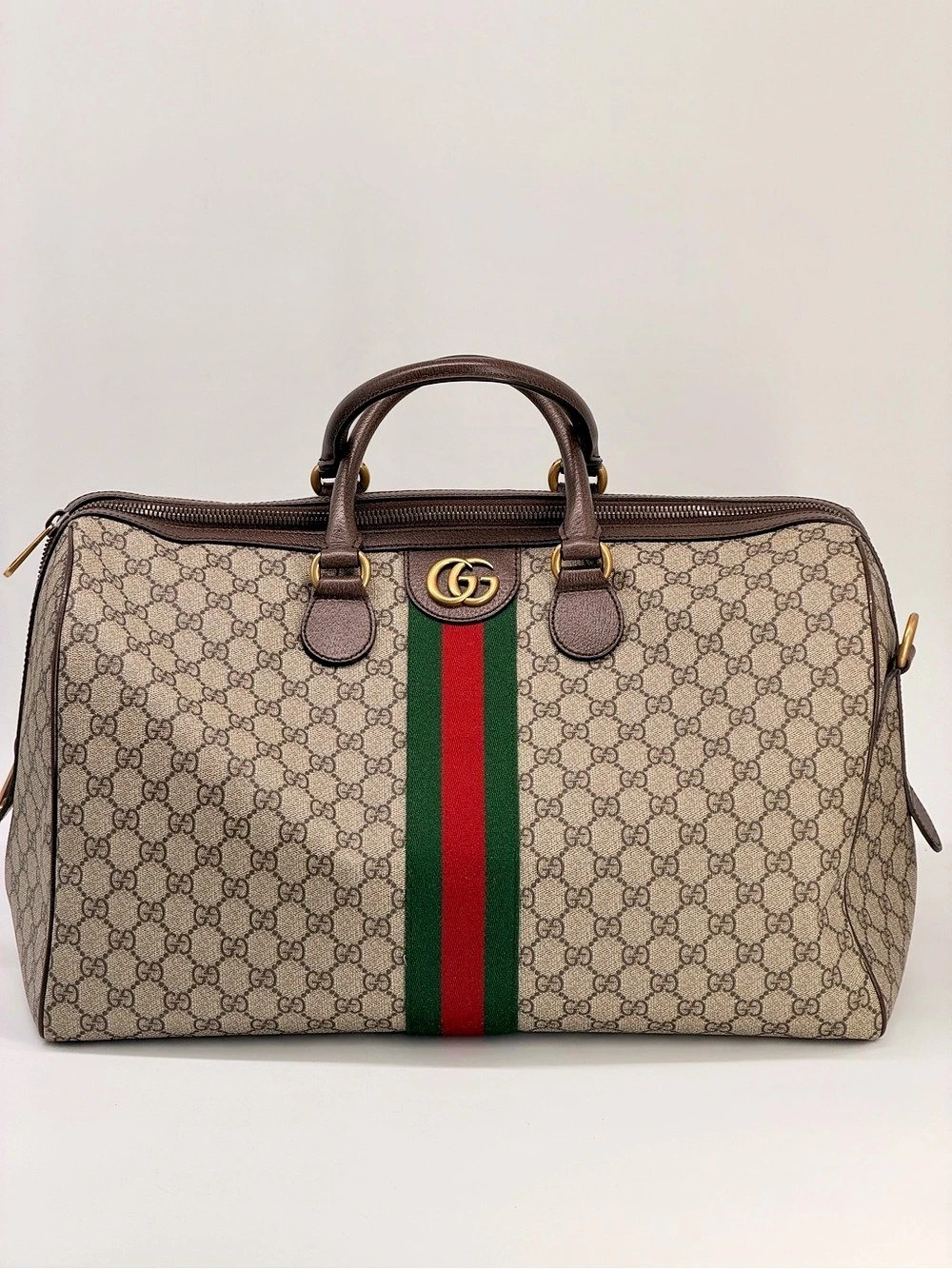 Gucci Ophidia Medium Carry On Duffle Bag GG Supreme Canvas